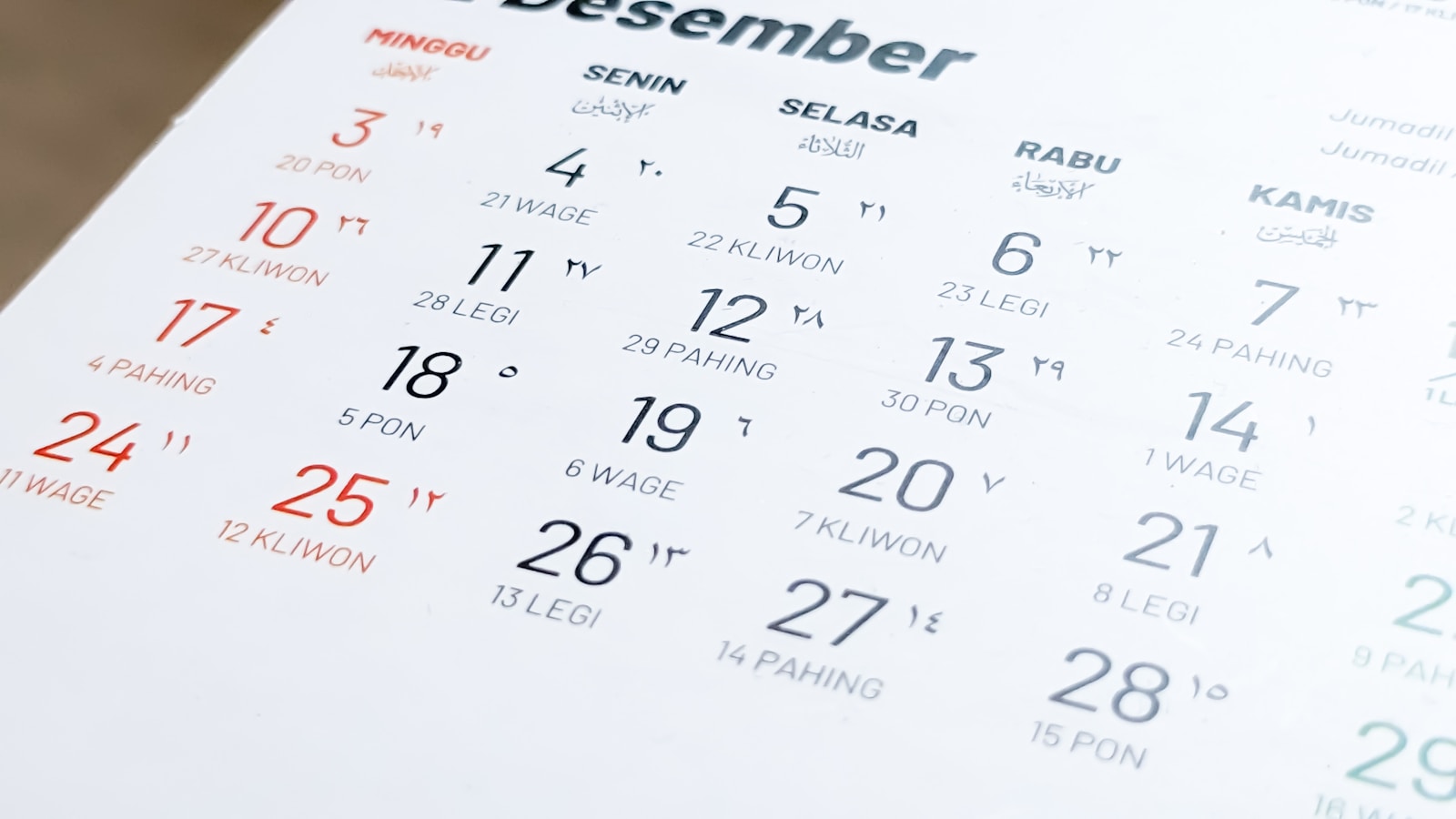 calendario planner